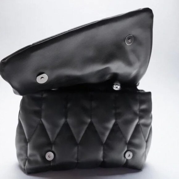 Zara Chain Strap Quilted Shoulder Bag - Picture 4 of 10